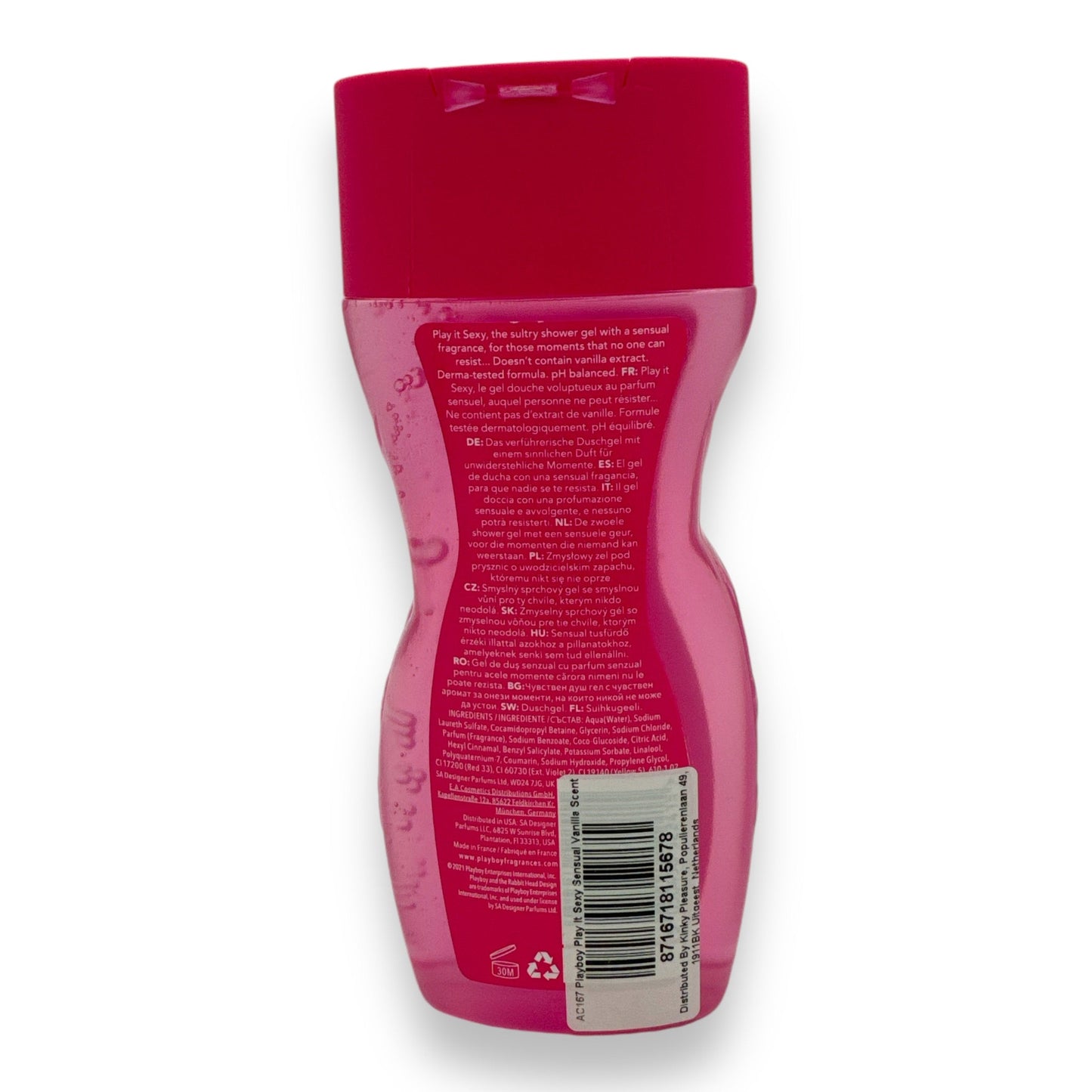 Playboy Play It Sexy Douchegel - Sensual Vanilla Geur - 250 ml