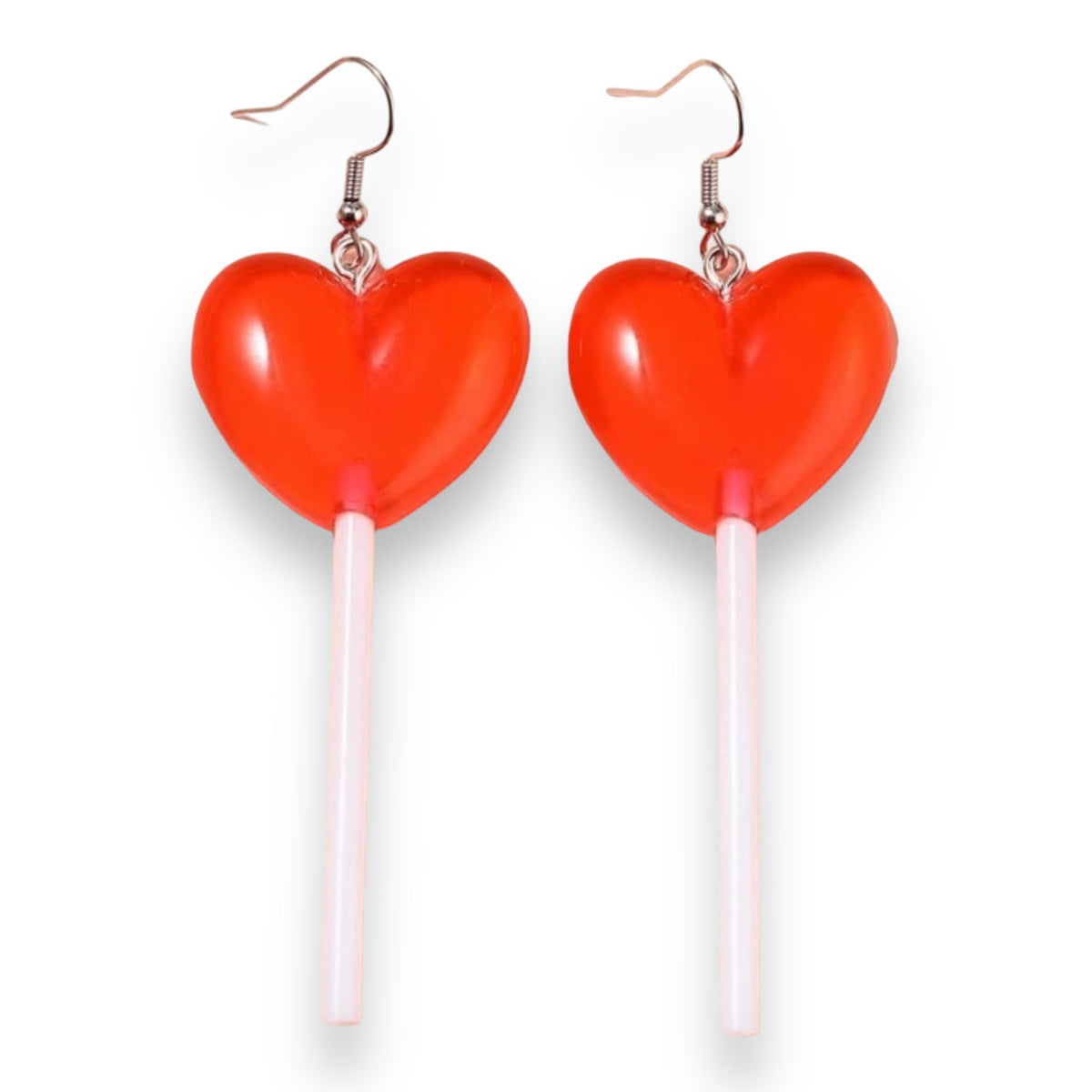 Oorbellen Lolly Hartje - PVC