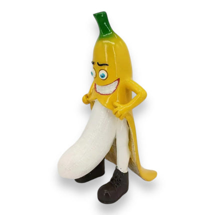 Grappig Bananenbeeldje - 20cm Decoratief Standbeeld