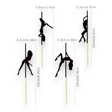 Stripper Prikkers - Vrouw - Set van 8 Stuks