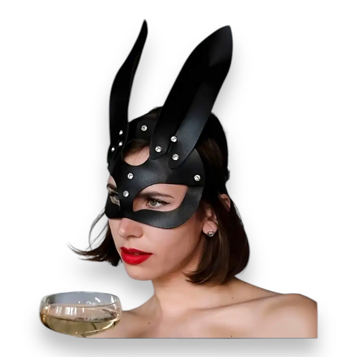 Luxe Konijnen Masker - Elegant Cosplay & Sensueel Accessoire