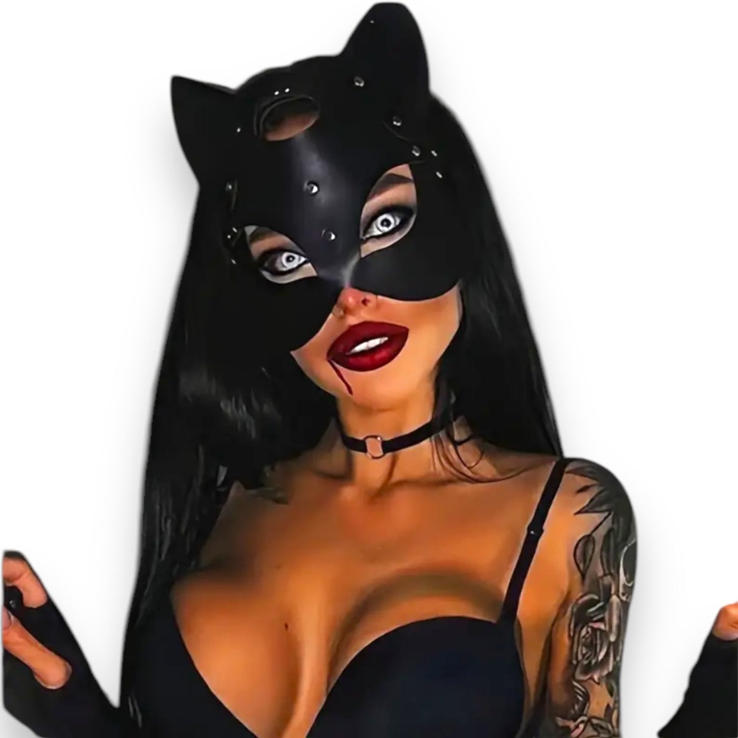 Luxe Katten Masker - Elegant Cosplay & Sensueel Accessoire