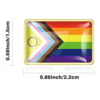 LHBTQ+ Badges Pin/Button - Flag, Hartje, Plate