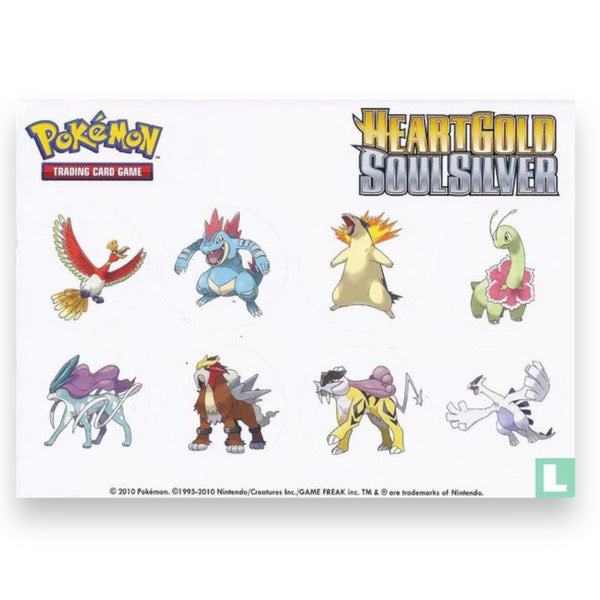 Pokémon-Aufkleber HeartGold SoulSilver – 8 Stück