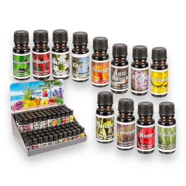 Geurolie Set 12 Stuks - 10 ml, Diverse Geuren