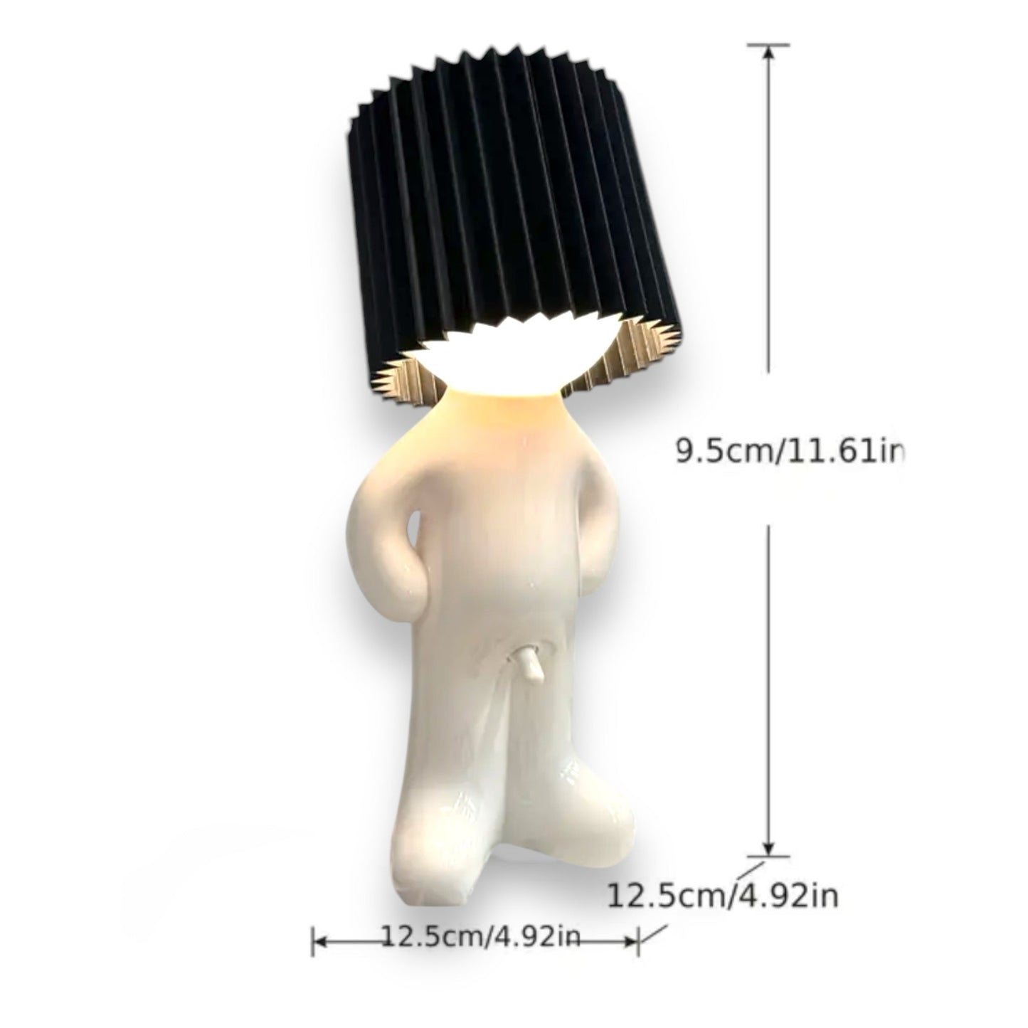 Unieke Tafellamp "Mannelijk Staand Design" - USB Oplaadbaar - Grappige Touch