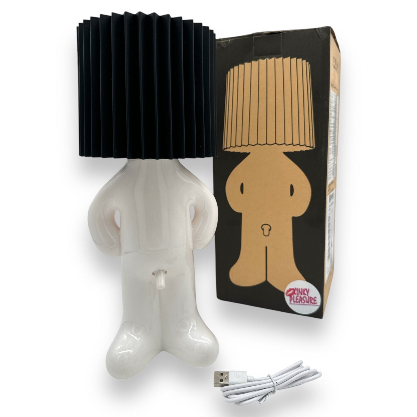 Unieke Tafellamp "Mannelijk Staand Design" - USB Oplaadbaar - Grappige Touch