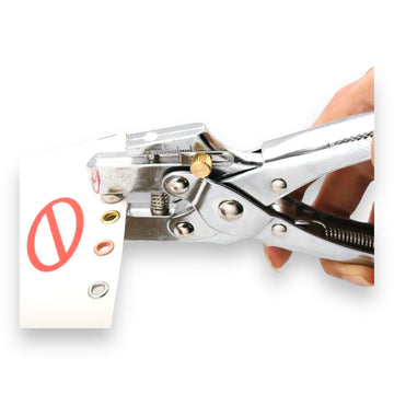 Rivet gun 5 mm - including 100 rivets