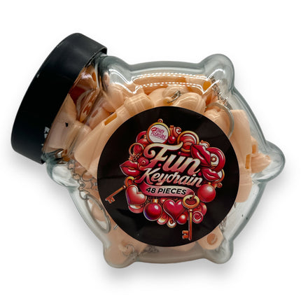 Grappige Sleutelhanger Penis Fluitjes - 45 Stuks - Voor Feestjes en Plezier - In Glazen Pot