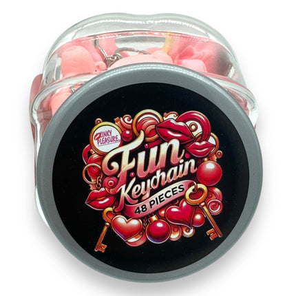 Fun Sleutelhangers - Grappige Borsten, Penis, Pussy Speeltjes (48 Stuks) - Voor Feestjes en Vrijgezellenavonden