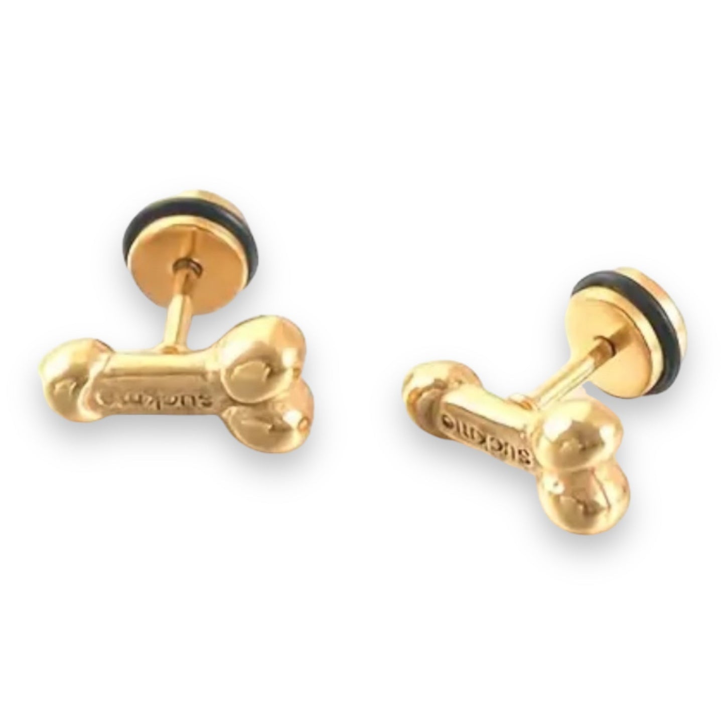 Penis Suck Me! Fuck Me! | Gedurfde Oorbellen in Zwart, Goud en Zilver
