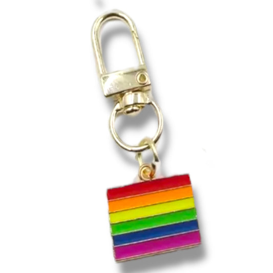 Regenboog Vlag Sleutelhanger – Metalen LGBTQ+ Accessoire
