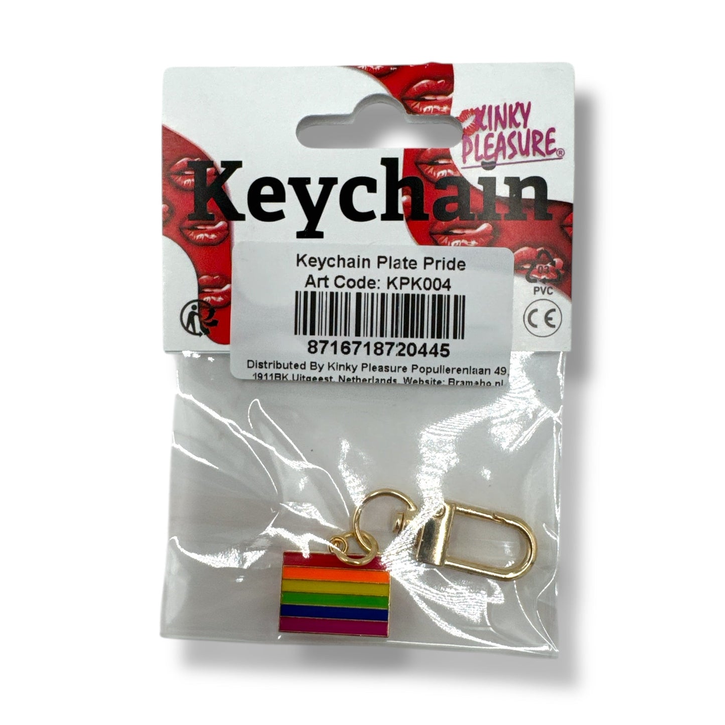 Regenboog Vlag Sleutelhanger – Metalen LGBTQ+ Accessoire
