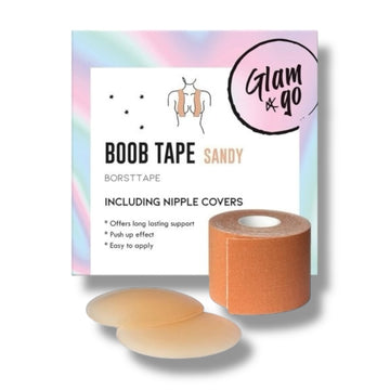 Boob Tape Sandy mit Nippelabdeckungen
