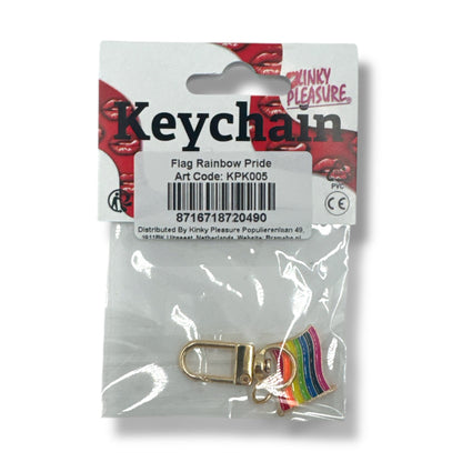 Regenboogvlag Sleutelhanger – Gekleurde LGBTQ+ Clip Hanger