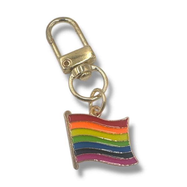 Regenboogvlag Sleutelhanger met Karabijnclip
