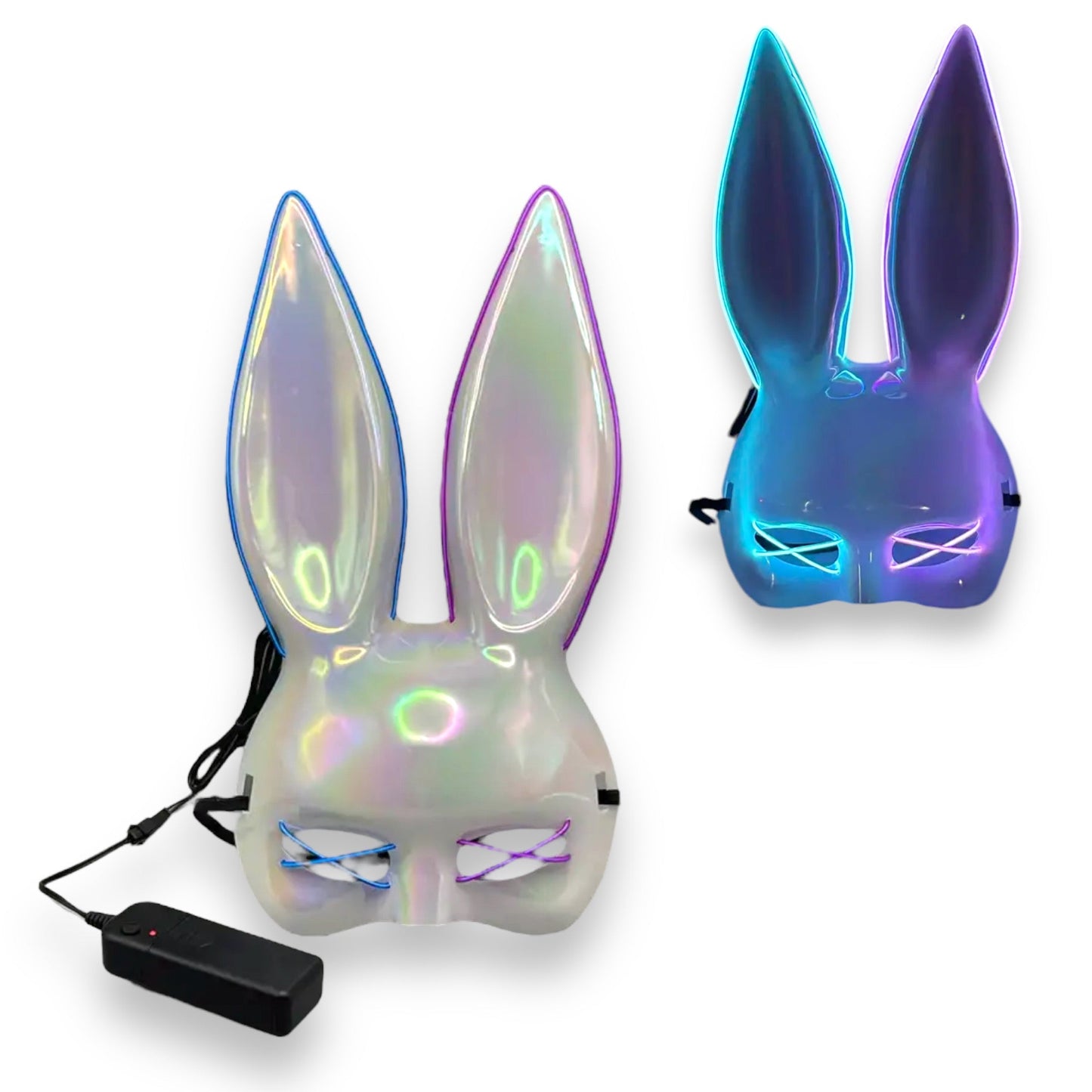 Kinky Pleasure® Bunny Masker met LED-verlichting - Verstelbaar en Opvallend