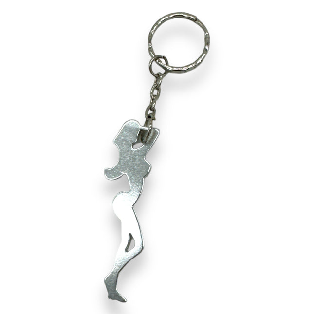 Sexy Flesopener Sleutelhanger – Silver
