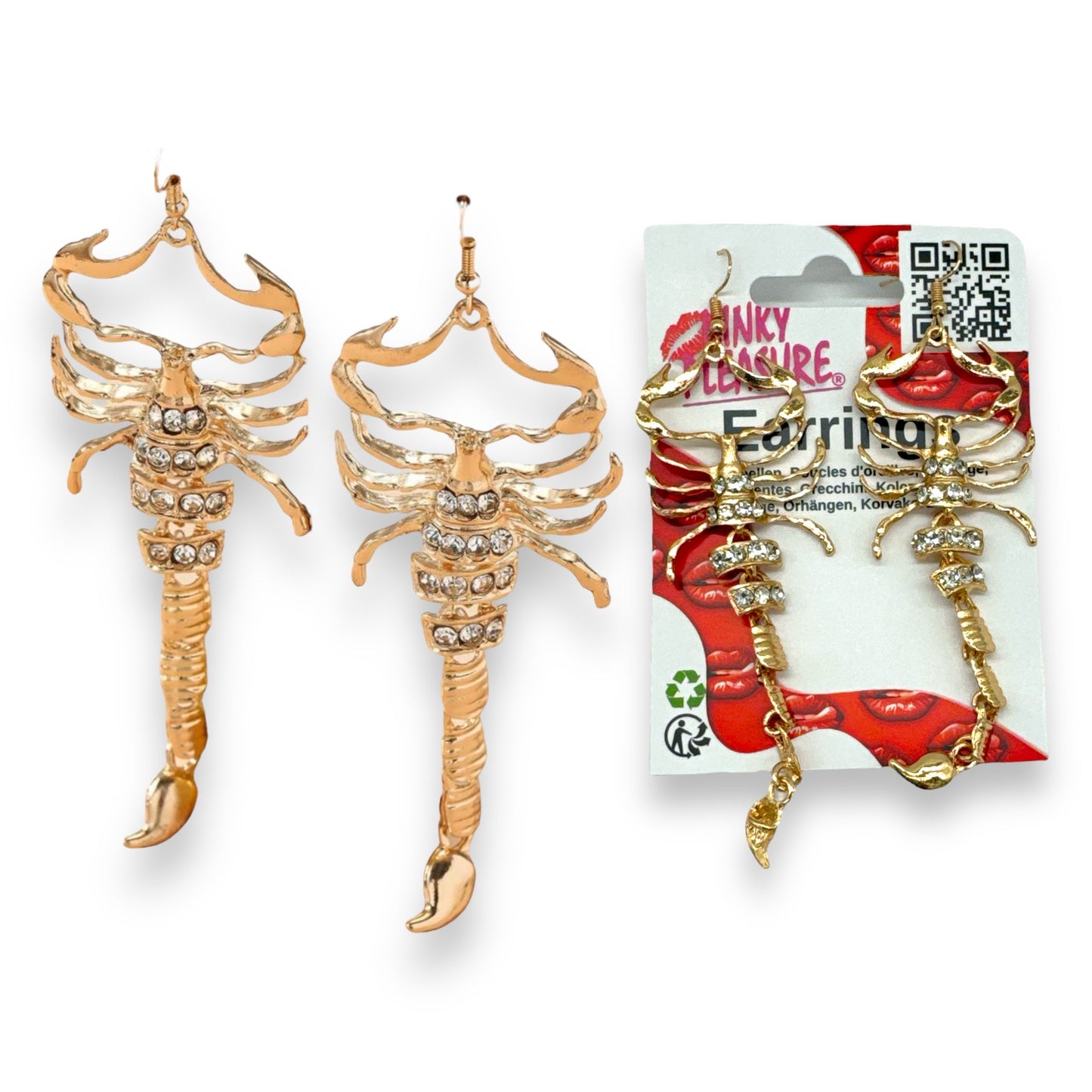 Luxe Schorpioen Oorbellen - 11.5 cm