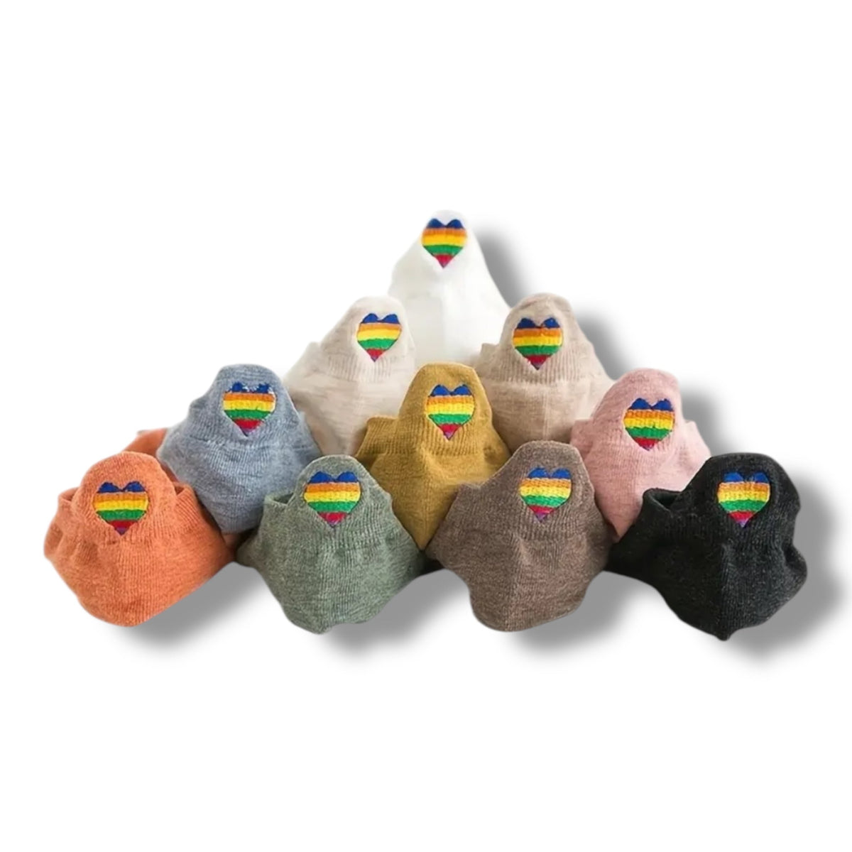 Pride Sokkenspookje met Regenboog Hartje