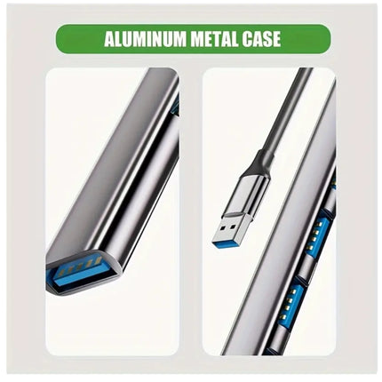 Aluminium USB 3.0 Hub met 7 Poorten – Supersnelle Dataoverdracht