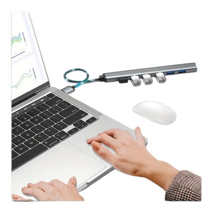 Aluminium USB 3.0 Hub met 7 Poorten – Supersnelle Dataoverdracht