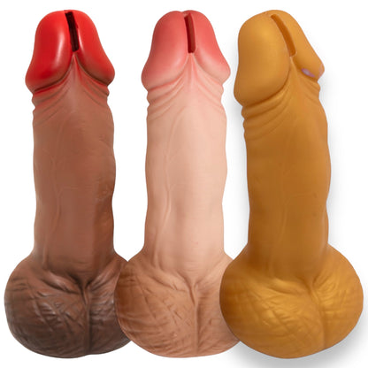 Grappige Penis Spaarpot - ca. 22x8 cm - Uniek Cadeau