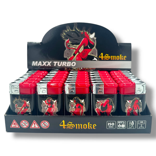 MAXX Turbo Aanstekers met Duivelprint - 30 stuks