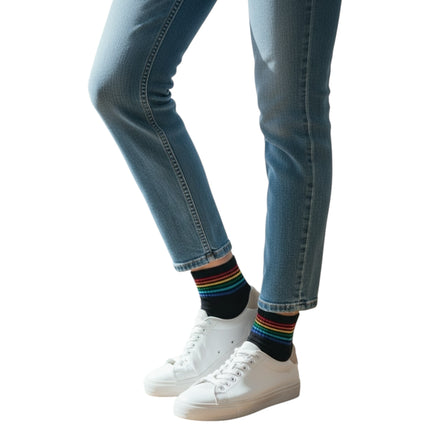 Regenboog Sokken - One Size - 5 Modellen