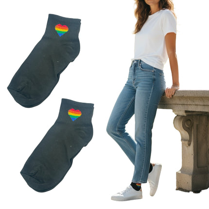 Regenboog Sokken - One Size - 5 Modellen