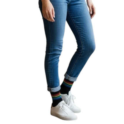 Regenboog Sokken - One Size - 5 Modellen