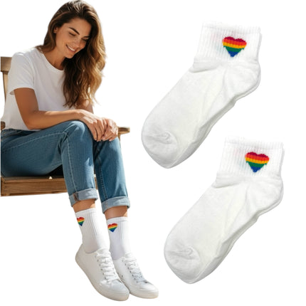Regenboog Sokken - One Size - 5 Modellen