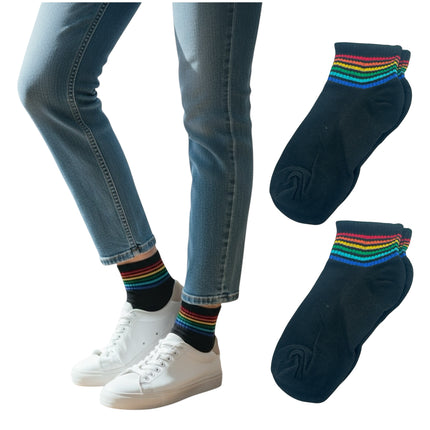 Regenboog Sokken - One Size - 5 Modellen