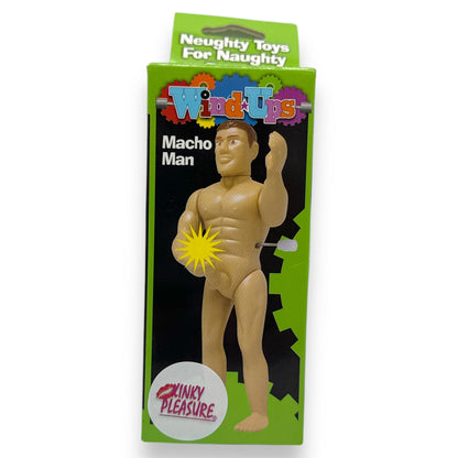 Opwindbare Macho Man - 2 Modellen Beschikbaar - Grappige Feestaccessoire