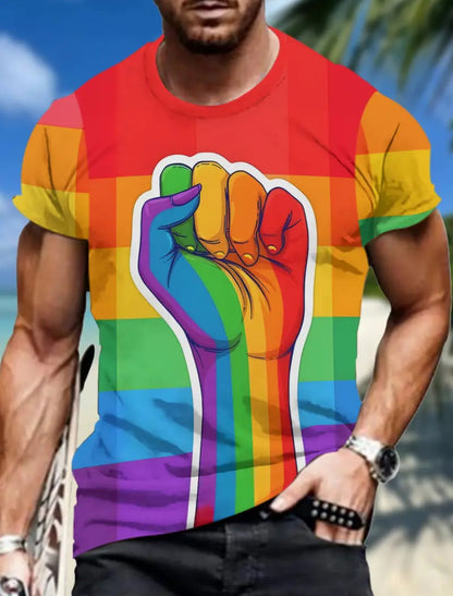 Pride Regenboog T-Shirt - Maat L