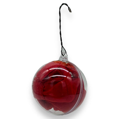 Kerstbal met Rode Slip Binnenin - Uniek Cadeau