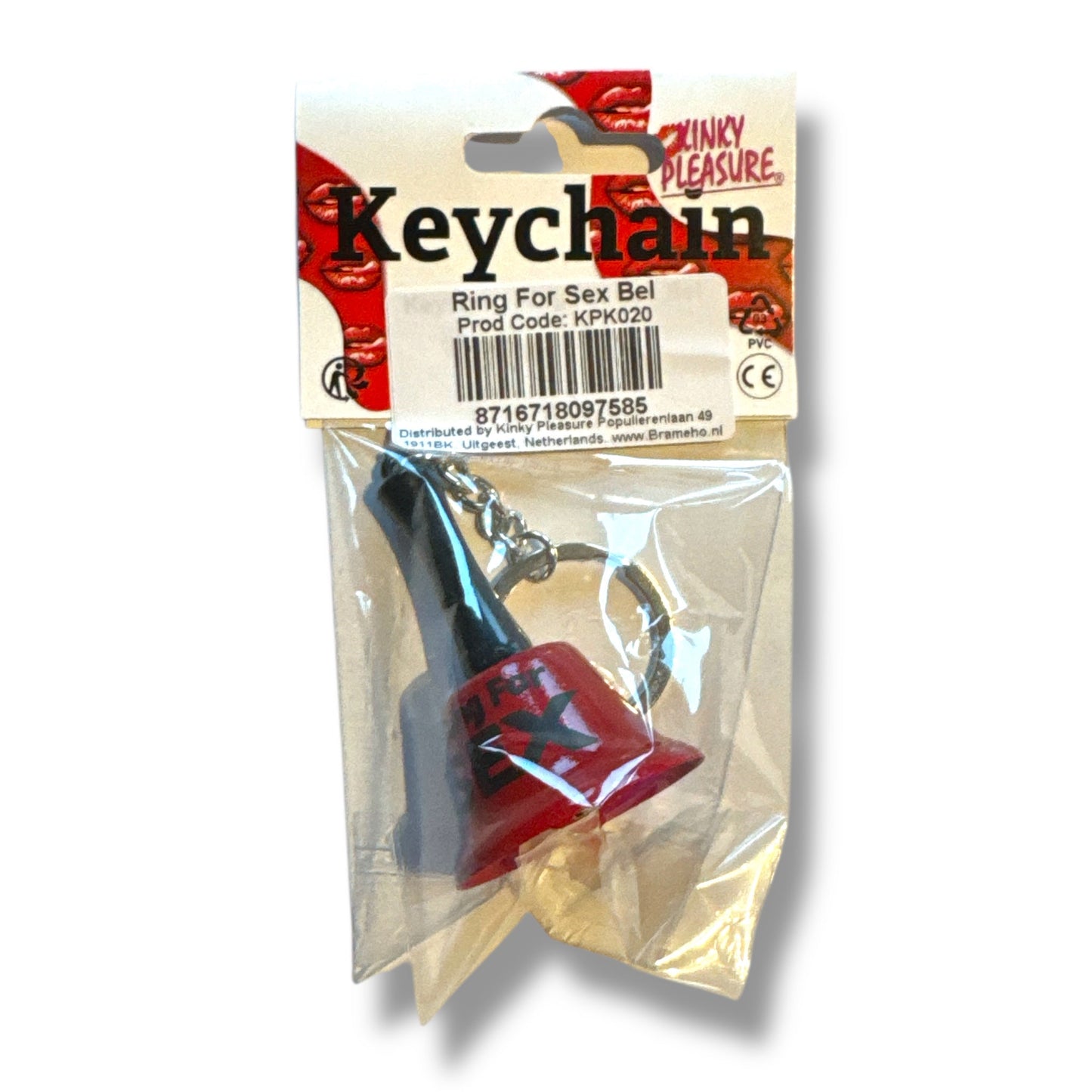 Ring for Sex Sleutelhanger – Mini Bel met Tekst