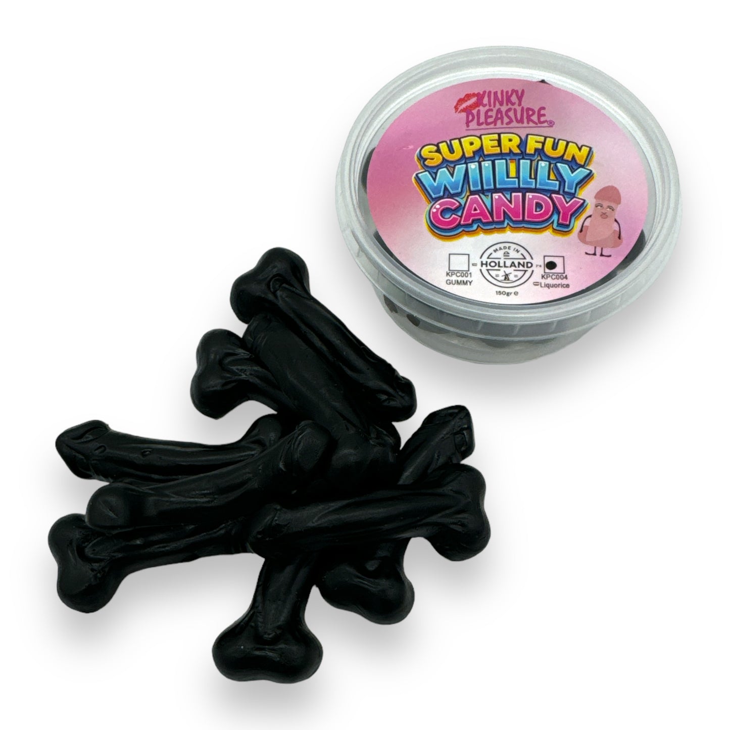 Super Fun Penis Snoep - Drop | Kinky Pleasure - 150 gram - 2 Stuks