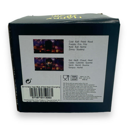 Keramische Mok met Thermisch Effect - Happy New Year | 470ml