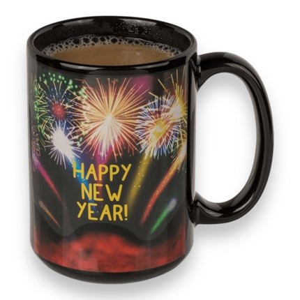 Keramische Mok met Thermisch Effect - Happy New Year | 470ml