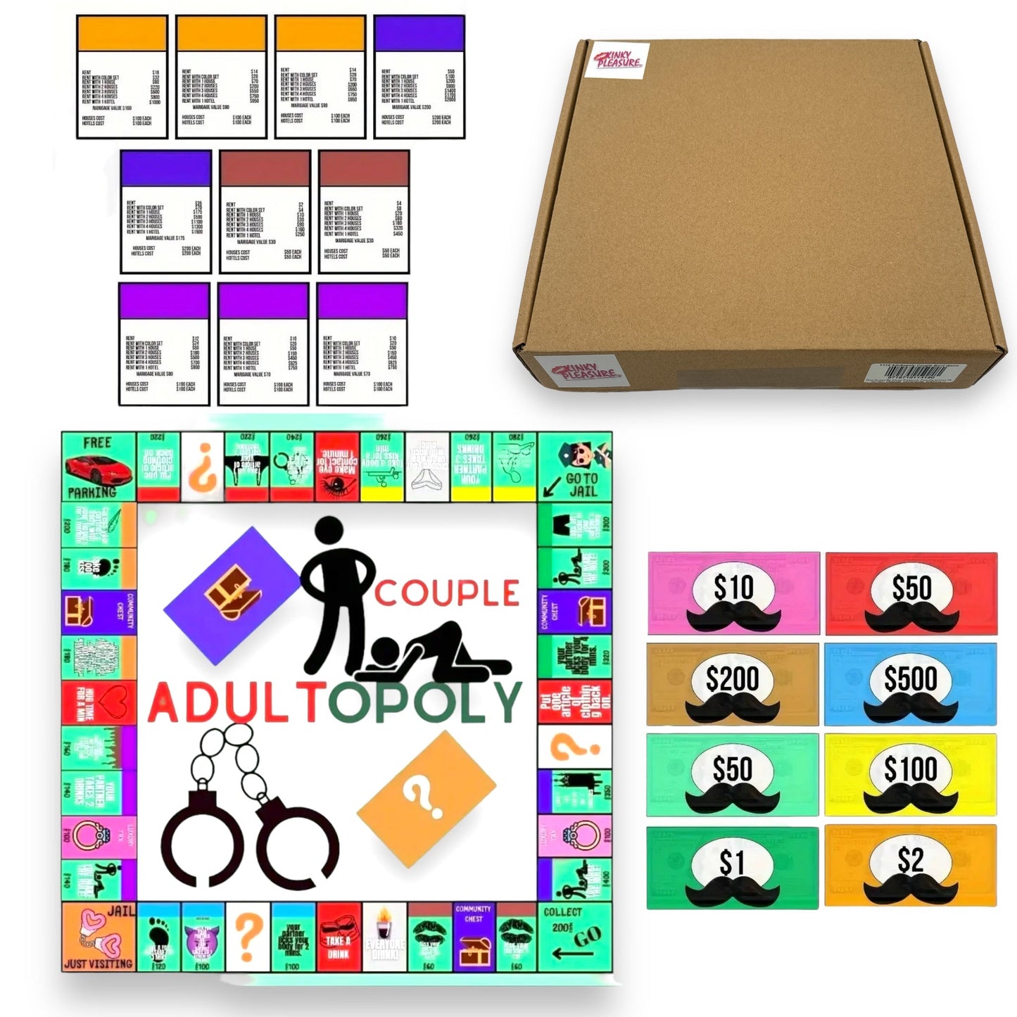 Couple Adultopoly Bordspel - Spannend en Speels Gezelschapsspel voor Koppels
