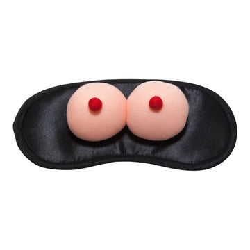 Grappig Oogmasker met Borsten Design - Zwart en Huidkleur