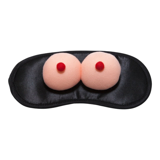 Grappig Oogmasker met Borsten Design - Zwart en Huidkleur
