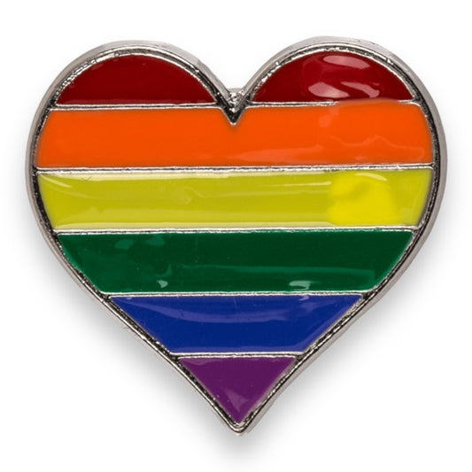 Regenboog Hartvormige LGBTQ+ Pin – Pride Speldje van Metaal