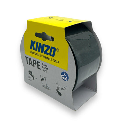 KINZO Tape High Quality Reliable Tools - Zwart - 10 Meter x 48mm | Sterke Tape voor Diverse Toepassingen