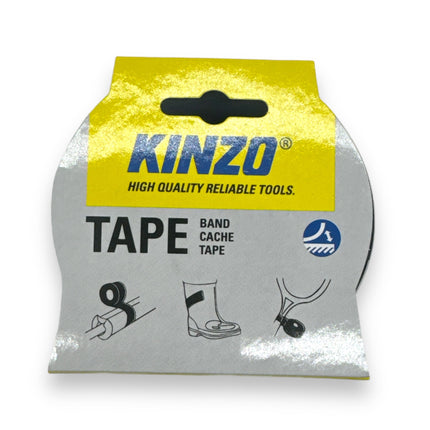 KINZO Tape High Quality Reliable Tools - Zwart - 10 Meter x 48mm | Sterke Tape voor Diverse Toepassingen