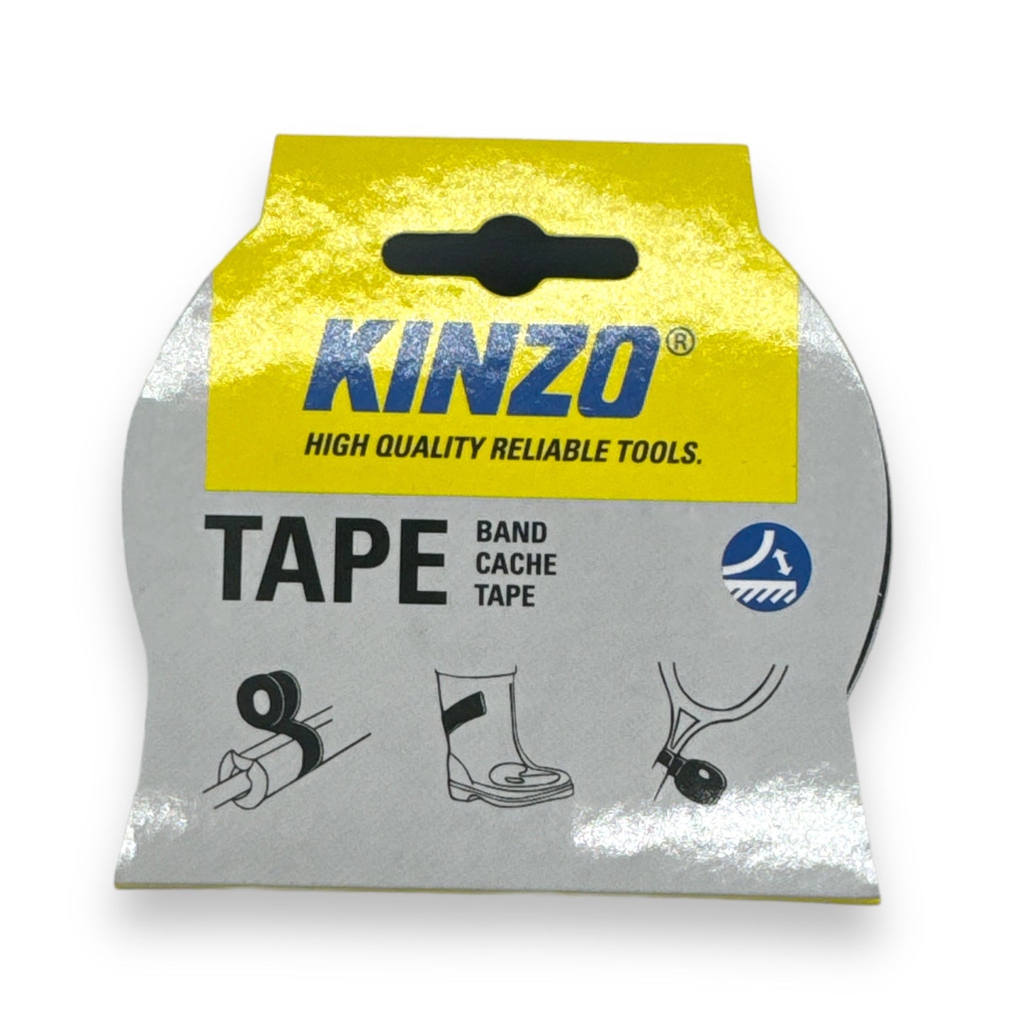 KINZO Tape High Quality Reliable Tools - Zwart - 10 Meter x 48mm | Sterke Tape voor Diverse Toepassingen