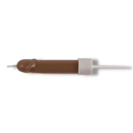Peniskaarsjes – 6 Stuks in Displayverpakking – Bruin & Beige – Met Houdertjes