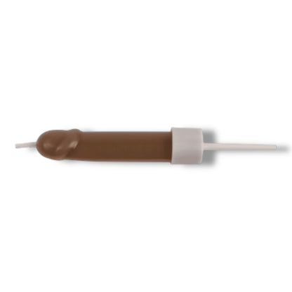 Peniskaarsjes – 6 Stuks in Displayverpakking – Bruin & Beige – Met Houdertjes