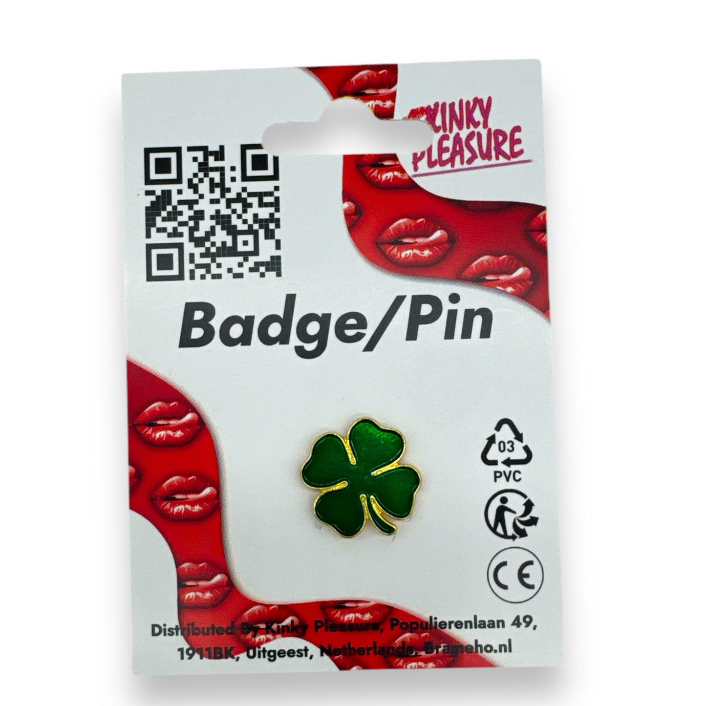 Kleine Groene Geluksbloem Brosche - Unieke Badge voor Collectors en Liefhebbers